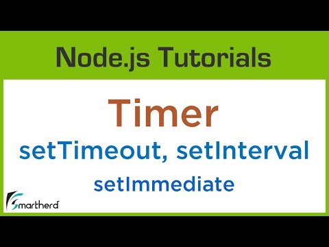 Node js Timer API setTimeout setInterval setImmediate and how to cancel a timer