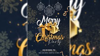 QUISTT LIVE! CHRISTMAS FLYER DESIGN PHOTOSHOP | Flyer Design Photoshop 2021
