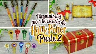 DIY Harry Potter (Regreso a clases) PARTE 2 / School Supplies | MEGATUTORIAL DREEN