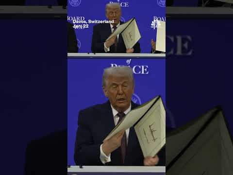 Trump holds signing for 'Board of Peace' charter with world leaders at the World Economic Forum