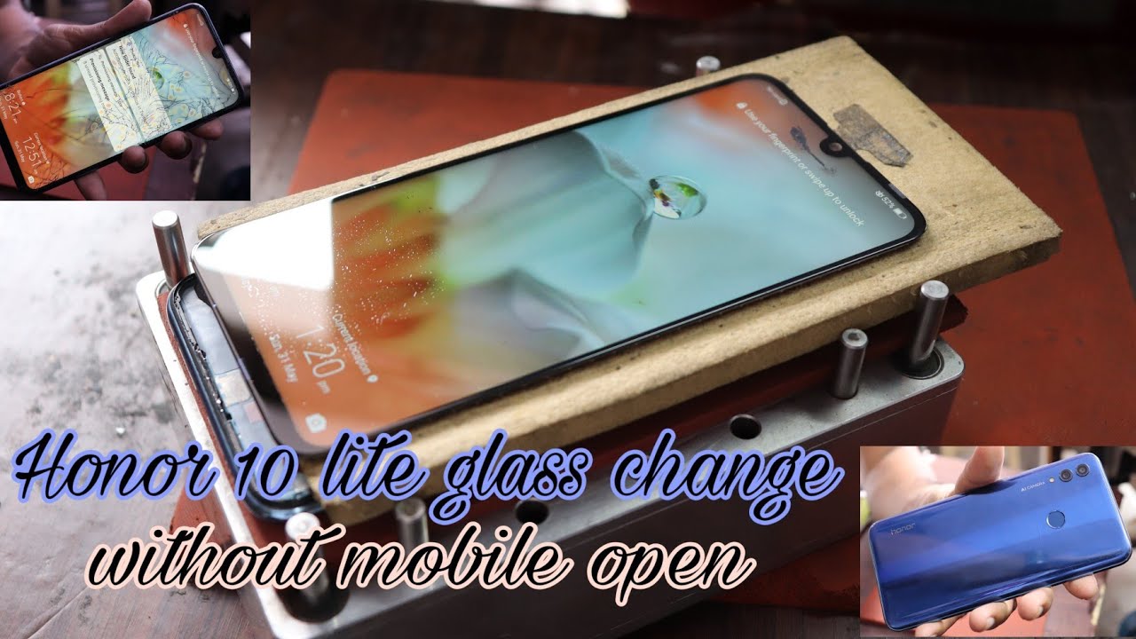 Honor 10 lite broken glass replacement without mobile open | honor 10 lite glass change