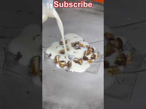 Massive Snickers - Cream Ice Rolls shorts ASMR / 4k Food Video - no talking #usa #asmr #shorts