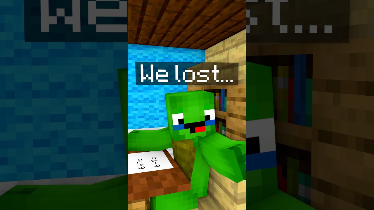 When taking an exam with a friend 💀 - Maizen Minecraft Animation #maizen #minecraft #shorts