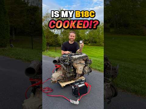 Is the Junkyard B18C1 Cooked!? Let’s Do a Compression Test and Find Out! #integra #compressiontest