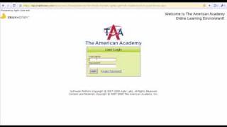 The American Academy - How Do I Log In