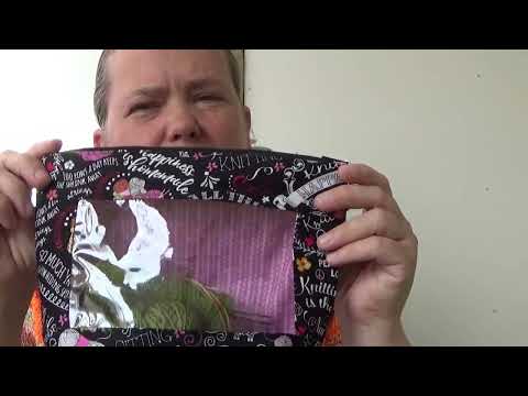 Episode 41.  Teknik strik og afsløring af min give away, scrappy trangel.