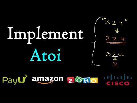 Convert String To Integer Atoi C Code Example