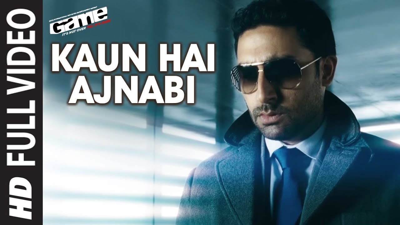 Kaun Hai Ajnabi Lyrics  | Game | Abhishek Bachchan, Kangna Ranaut | Aditi Singh Sharma, Krishnakumar Kunnath (K.K) | Ehsaan Noorani, Loy Mendonsa