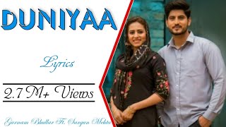 DUNIYA Full Song With Lyrics ▪ Gurnam Bhullar &a