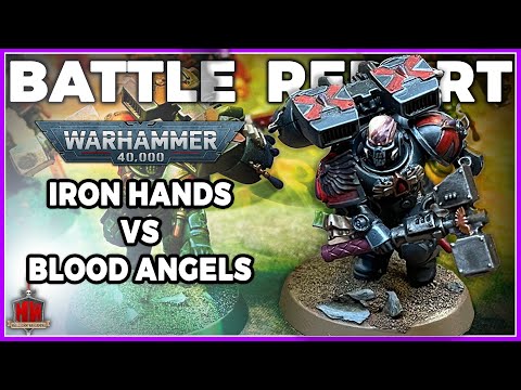Iron Hands vs Blood Angels REMATCH | LIVE Warhammer 40,000 Battle Report