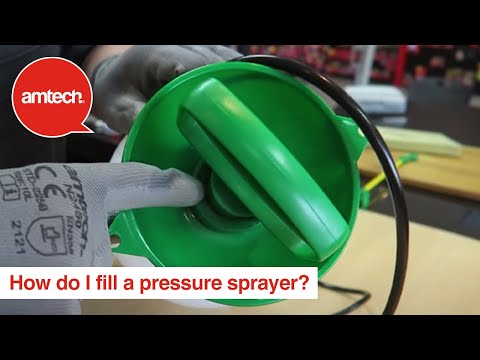 How Do I Fill My Amtech Pressure Sprayer?