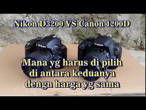 nikon d3200 vs canon 1200d review indonesia