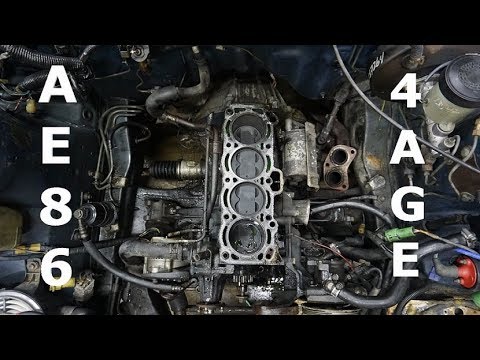 Replacing 4age (ae86) head gasket Pt.1