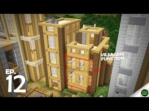 MINECRAFT Survival #12 // VILLAGER APARTMENT BUILDING!!