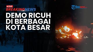 BREAKING NEWS: Demo Ricuh di Solo, Makassar hingga Surabaya Buntut Rantis Polisi Lindas Ojol
