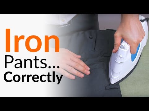 Iron pants with No Damage | How To Press Trousers SAFELY