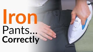 Iron pants with No Damage | How To Press Trousers SAFELY
