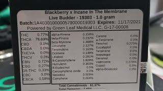Blackberry × Inzane In The Membrane Live Budder by Gleaf Extracts