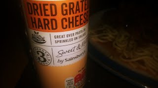 Sainsbury's Dried Grated Hard Cheese strength 3 vs spag bol review 🧀 🇮🇹