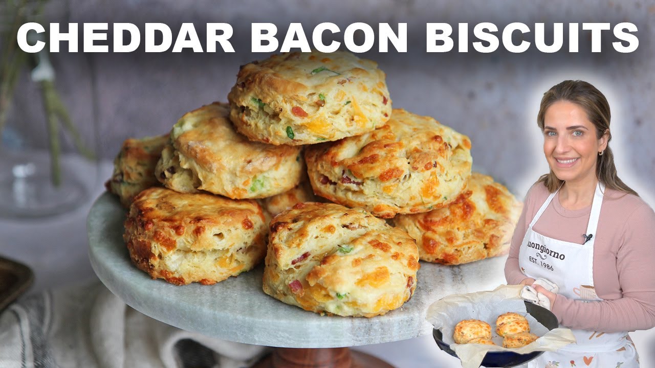 Cheddar Bacon Biscuits - Easy Homemade Recipe!