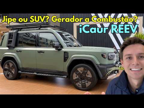 Jipe ou SUV? Motor a Combustão Somente Gerador? iCaur do Grupo Chery, REEV (Elétrico com Extensor)