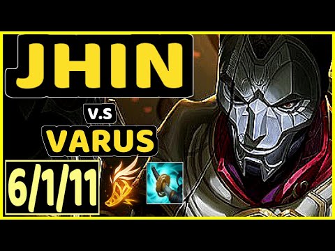 BIOPANTHER (JHIN) vs VARUS - 6/1/11 KDA BOTTOM ADC CHALLENGER GAMEPLAY - OC