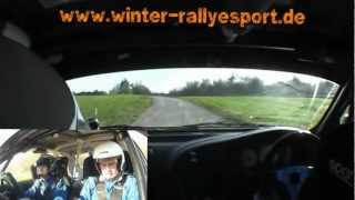 preview picture of video 'Onboard Rallye Fränksiche Schweiz 2012 WP3 Stadtwald - Winter/Beddies'