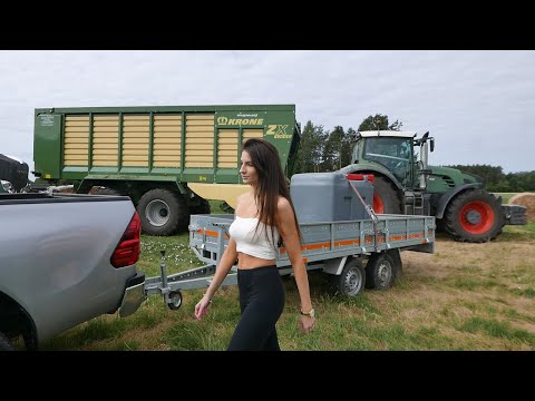 Agro-Konkret | Zbiór traw z Justyną! | 3xFendt|2xKrone|