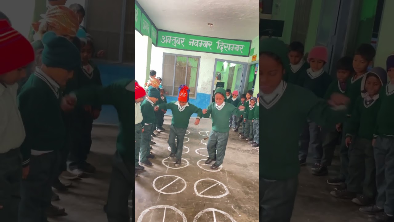 Jump in the circle different type of challenge between students #outdoors #activity #fun #inschool