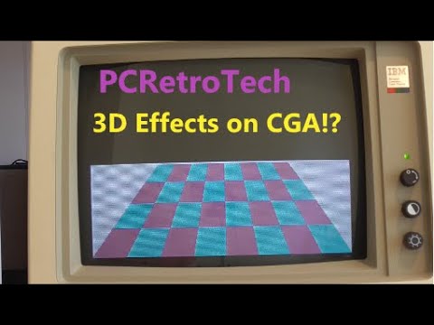 High framerate CGA Graphics Effects on the IBM PC