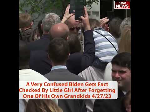 A Very Confused Biden Gets Fact Checked By Little Girl After Forgetting One Of His Own Grandkids