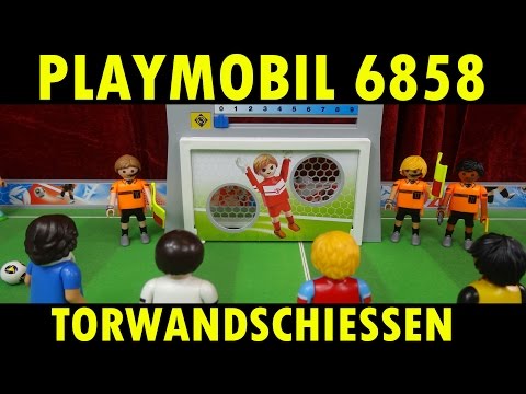 "PLAYMOBIL 6858 GOAL WALL SHOOTING / 6859 REFEREE TEAM / 6893 GERMANY FOOTBALL PLAYERS"