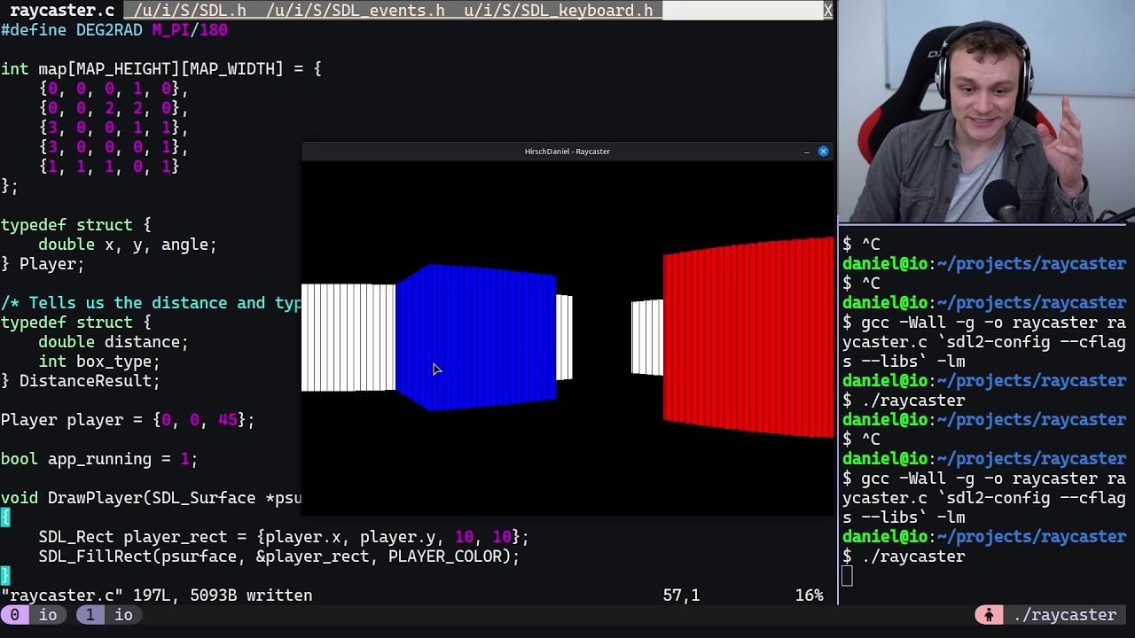 Ray Casting in C - from Scratch