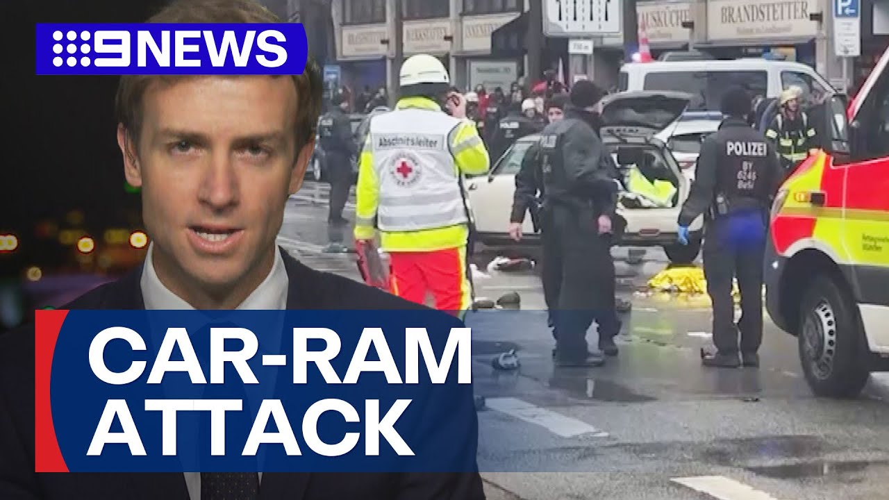 Germany car-ramming attack leaves dozens injured | 9 News Australia
