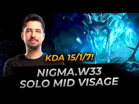 Nigma.w33 Visage Solo Mid - Dota 2 Replay Full Gameplay