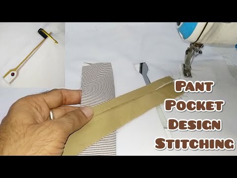 Welt Pocket Pattern | Easy way to sew Double Welt Pocket design Video