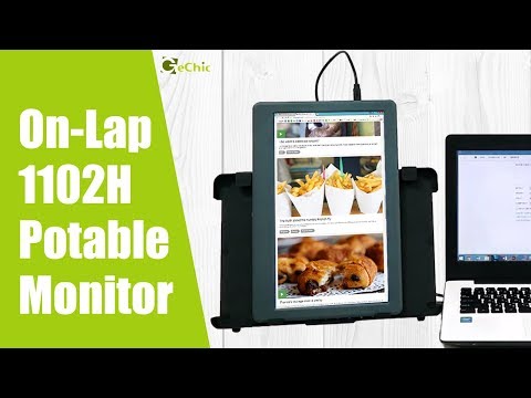 GeChic How to Set Up Vertical External Monitor for Laptop by On-Lap 1102H Portable Monitor