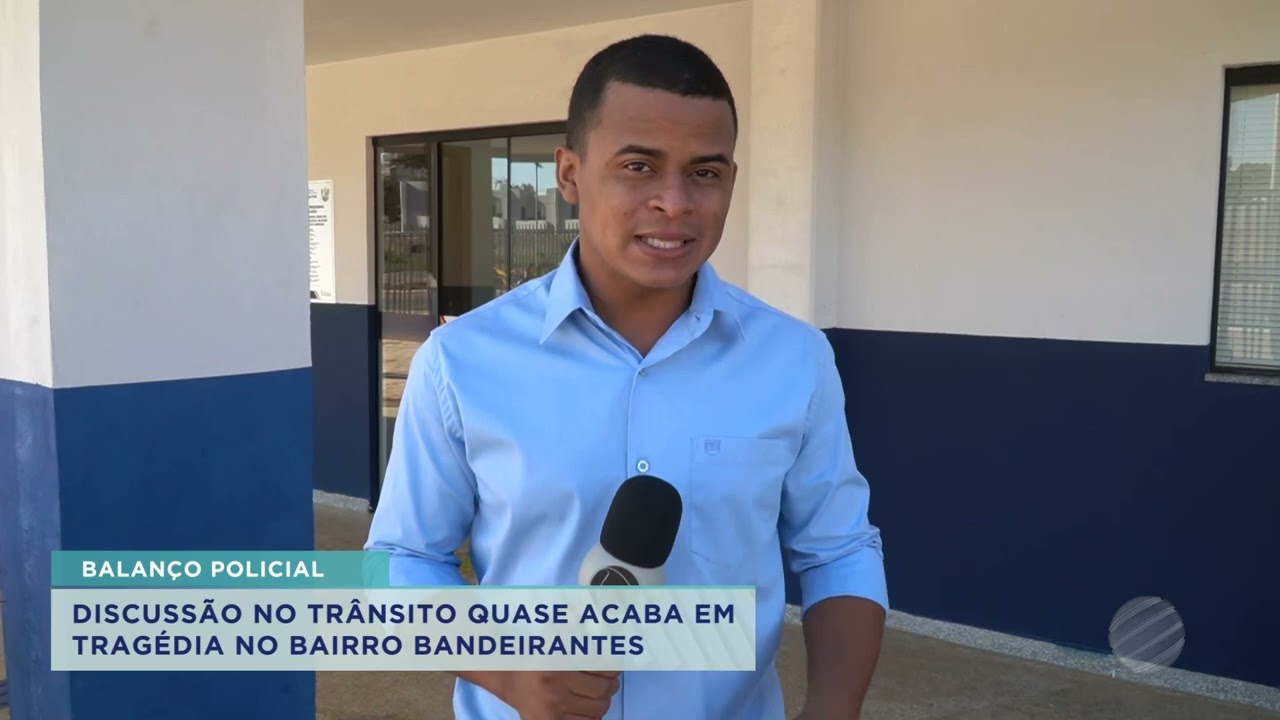 DISCUSSÃO NO TRÂNSITO QUASE ACABA EM TRAGÉDIA NO BAIRRO BANDEIRANTES
