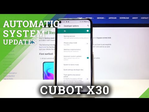 CUBOT X30 Settings – Enable Automatic System Updates