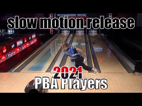 2021 PBA Players South  Game slow motion release - PBA Bowling