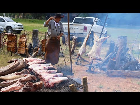 Countryside barbecue: quality traditional roast