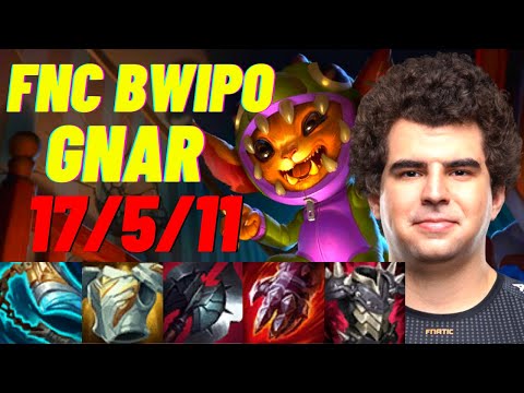 FNC BWIPO PLAYS GNAR VS GRAGAS TOP |EUW CHALLENGER PATCH 11.5| [League of Legends] Full Gameplay