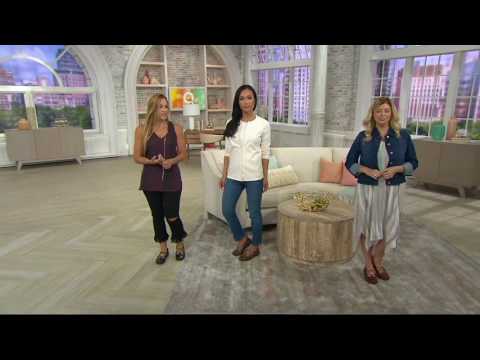 Earth Origins Leather Bungee Lace Slip-ons - London on QVC