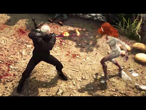 The Witcher 3 - Alp fight (Death March)  [4K]