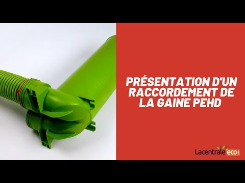 Raccordement de la gaine PEHD sur les accessoires de ventilation BRINK