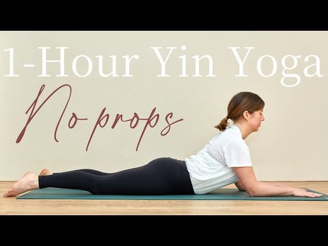 60-minute Beginner Yin Yoga Class | Full-Body Stretch No Props Yin Yoga | 3-Minute Holds