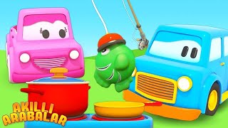 🚗 Akıllı Arabalar – Mimi ve Max Yemek Yapıyor 🍲🐮 Hayvanları Besliyor! 