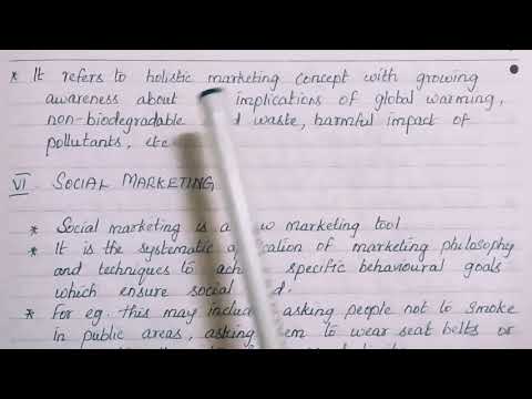 E- Tailing, Green Marketing, Social Marketing, Rural Marketing,  Service Marketing (Tamil)