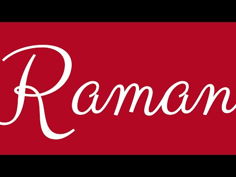 Learn how to Write the Name Raman Signature Style in Cursive Writing