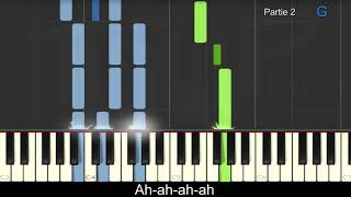 Julien Doré - Barracuda II (piano facile avec paroles)